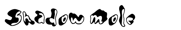Shadow Mole font