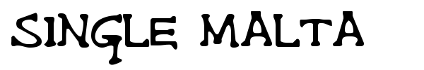 Single Malta font