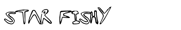 Star Fishy font preview