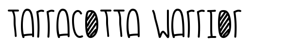 Tarracotta Warrior font preview