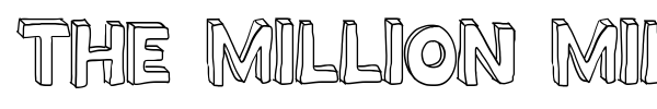The Million Mile Man font