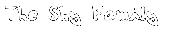 The Shy Family font