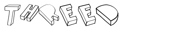 Threed font