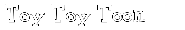Toy Toy Toon font