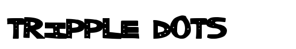 Tripple Dots font