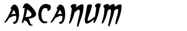 Arcanum font
