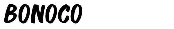 Bonoco font