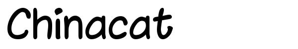 Chinacat font preview
