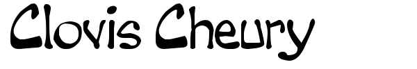Clovis Cheury font