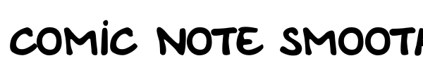 Comic Note Smooth font preview