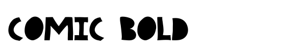 Comic Bold font