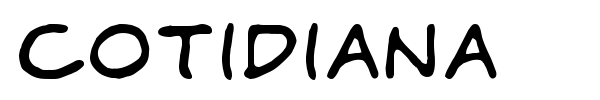 Cotidiana font preview