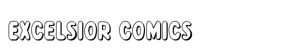Excelsior Comics font preview