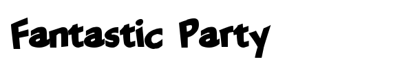 Fantastic Party font preview