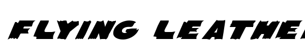 Flying Leatherneck font preview