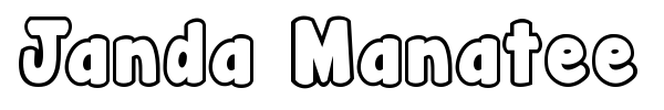 Janda Manatee font preview