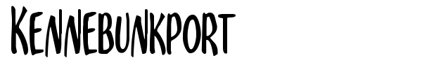 Kennebunkport font preview