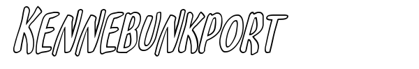 Kennebunkport font preview