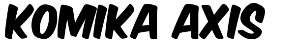 Komika Axis font preview