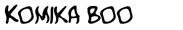 Komika Boo font preview