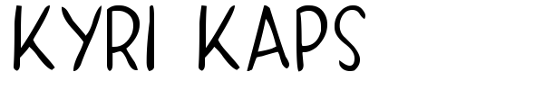 Kyri Kaps font preview