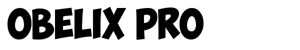 Obelix Pro font preview