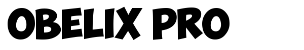 Obelix Pro font preview