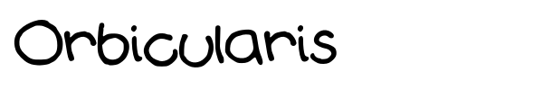 Orbicularis font preview