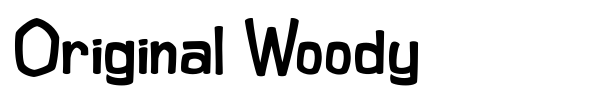 Original Woody font