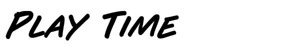 Play Time font
