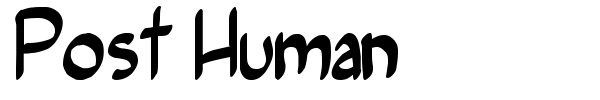 Post Human font
