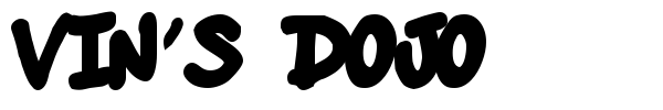 Vin's Dojo font