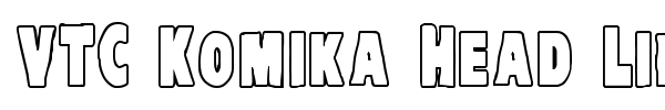 VTC Komika Head Liner font preview