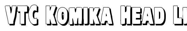 VTC Komika Head Liner font preview