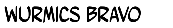 Wurmics Bravo font preview