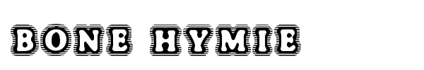 Bone Hymie font