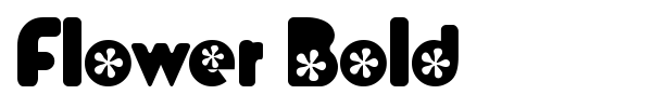 Flower Bold font