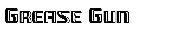 Grease Gun font preview