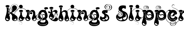 Kingthings Slipperylip font