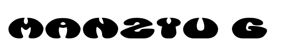 Manzyu G font