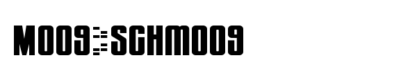 Moog/Schmoog font