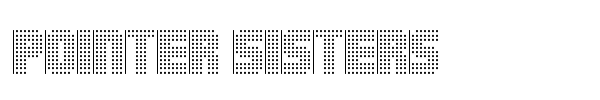 Pointer Sisters font