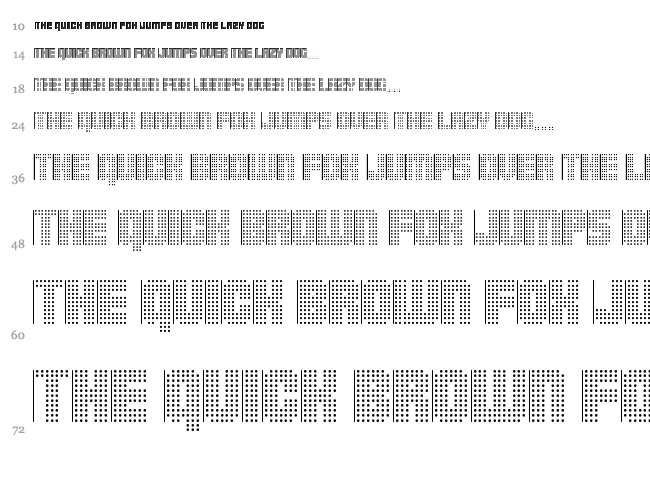 Pointer Sisters font waterfall