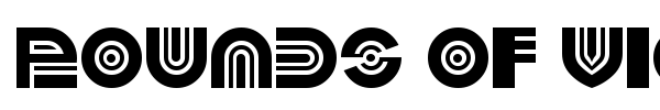 Pounds of Violence font