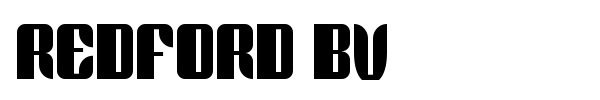 Redford BV font