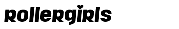Rollergirls font preview