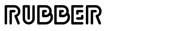 Rubber font