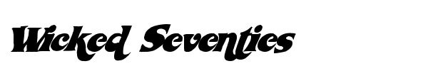 Wicked Seventies font