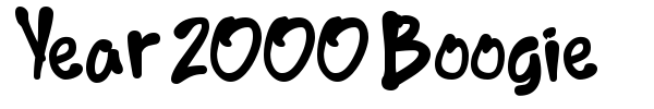 Year 2000 Boogie font