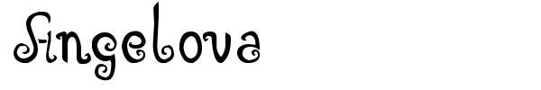 Angelova font preview